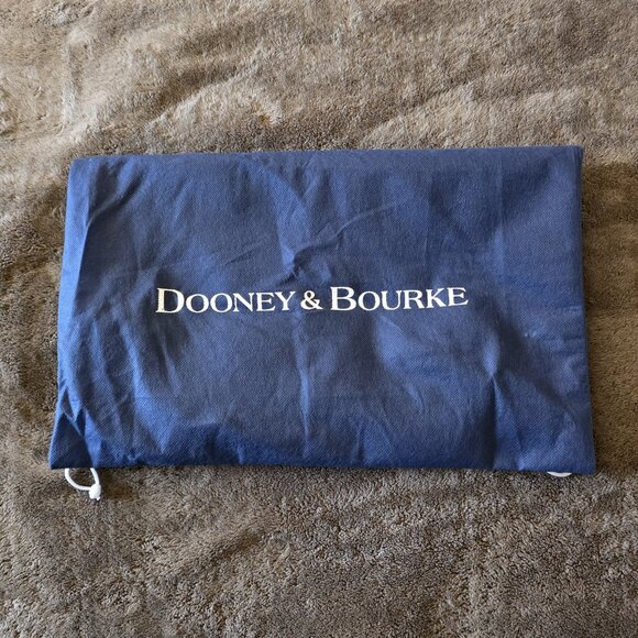 Dooney & Bourke Dillen Croco Embossed Double Pocket Satchel Brown Leather Bag - Picture 3 of 16